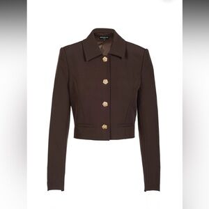 Generation Love Brown Blazer with Gold Buttons